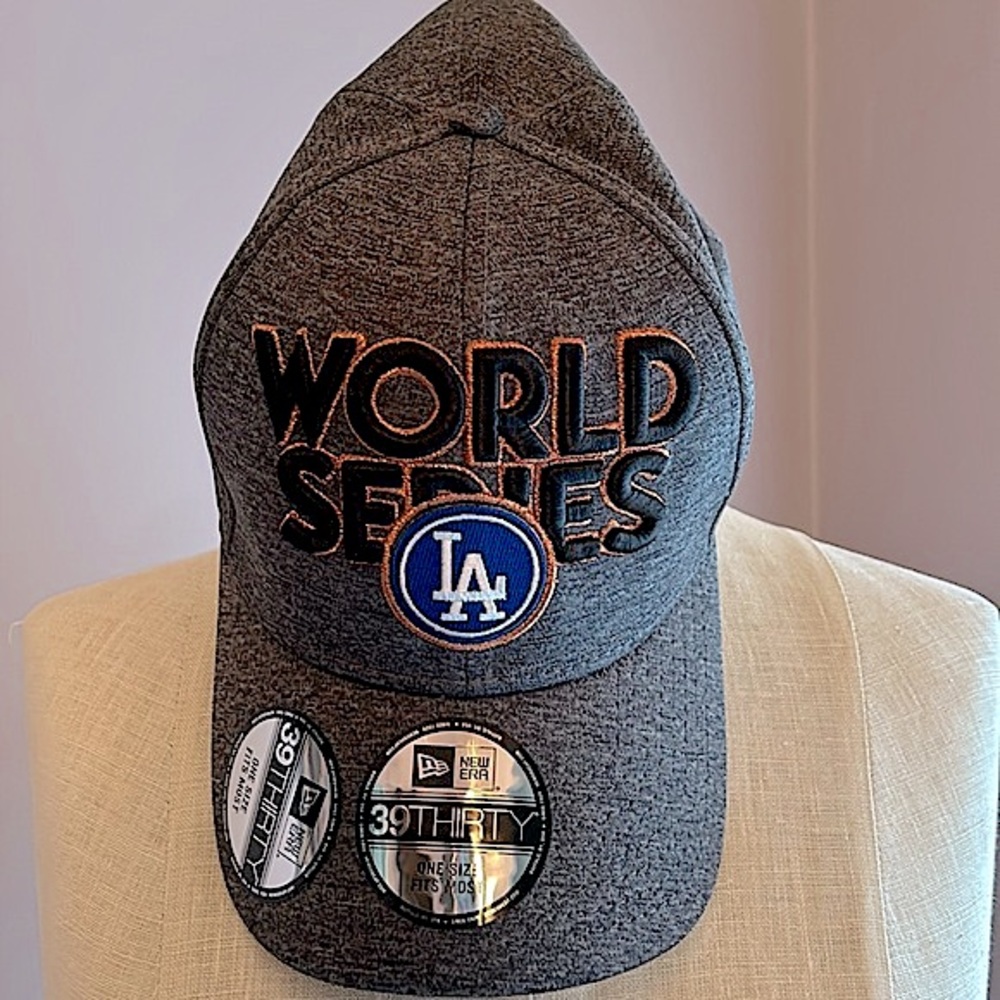 LA Dodgers World Series League Champions 2017 New Era heather gray baseball cap